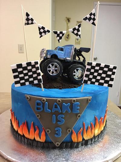 Monster truck with toy truck - Cake by Sweet Art Cakes