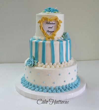 Twin Boy Baby Shower - Cake by Donna Tokazowski- Cake Hatteras, Martinsburg WV