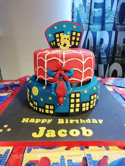 Spiderman birthday cake - Cake by Catherine