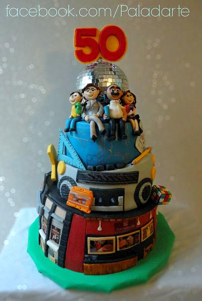 50th Birthday cake - Cake by Paladarte El Salvador