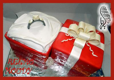 Engagement cake - Cake by Dina