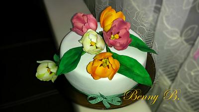 Tulips cake - Cake by Benny's cakes