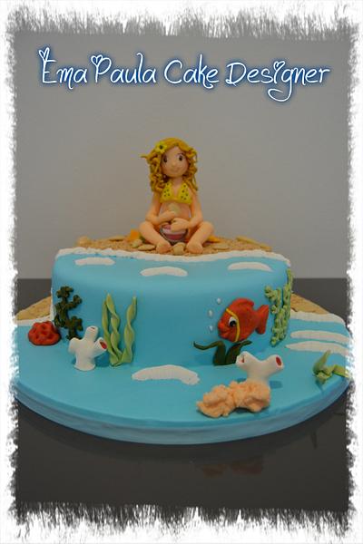" Menina na Praia " - Cake by EmaPaulaCakeDesigner