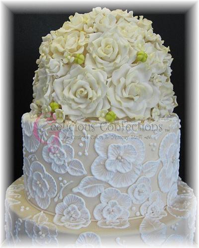 Roses & Laces - Cake by Geelicious Confections