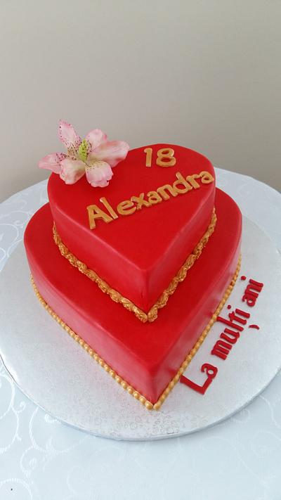 heart cake - Cake by Alinafilip