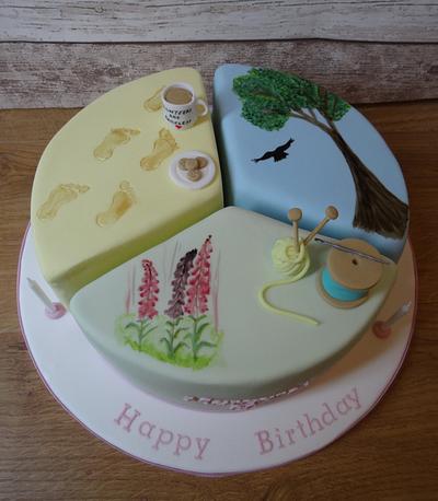 Triple celebration cake - Cake by That Cake Lady