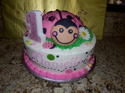 Ladybug themed 1st Birthday - Cake by Christina's Novelty Cakes & Creations