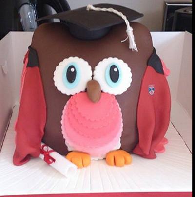 ST Andrews graduation owl - Cake by elaine