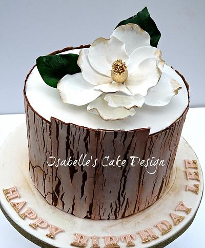 Crackle Effect and Magnolia - Cake by The Rosehip Bakery