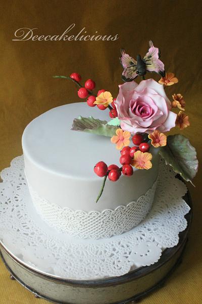 Flowers of Bliss - Cake by Deepa Shiva - Deecakelicious