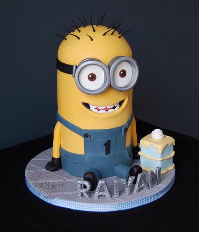 Shiny happy minion!! - Cake by Deb Williams Cakes