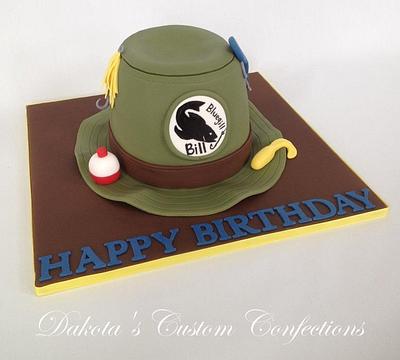 Fishing Hat Birthday Cake - Cake by Dakota's Custom Confections