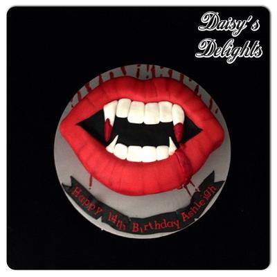 Vampire diaries themed cake - Cake by Debi at Daisy's Delights