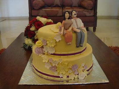 Husband Wife cake - Cake by Niha Naina