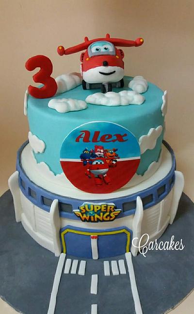 Pastel super Wings - Cake by Carcakes
