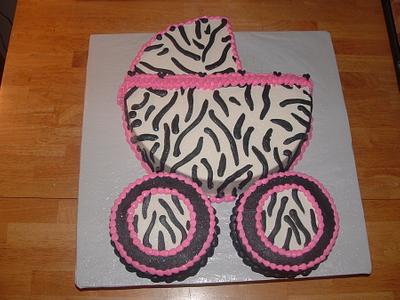 Zebra Buggy - Cake by Jennifer C.