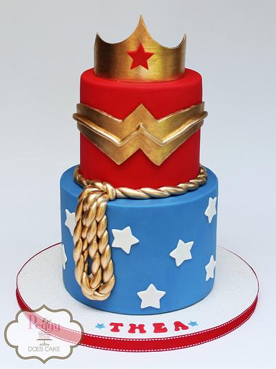 Wonder Woman Cake - Cake by Peggy Does Cake