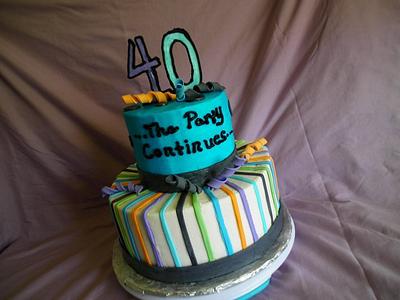 40th birthday - Cake by Joy Jarriel