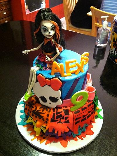 Monster High - Skuleta - Cake by TastyMemoriesCakes