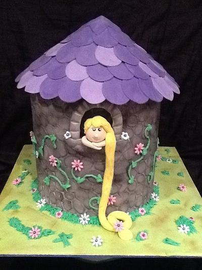 Rapunzel, Rapunzel let down your hair.. - Cake by Kim Jury