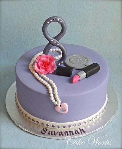 Glamor girl birthday  - Cake by Alisa Seidling