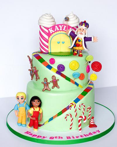 Candy Land Birthday Cake - Cake by RedHeadCakes