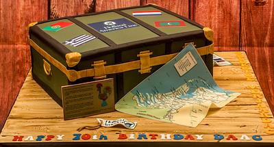 Travelling Trunk cake - Cake by Julie's Cake in a Box