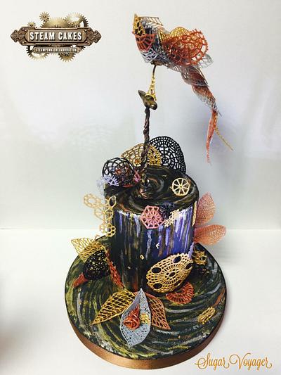 Flight of Fancy - Steam Cakes collab - Cake by sugar voyager