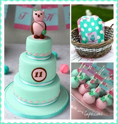 Whimsical Owl party theme cake - Cake by Kriti Walia