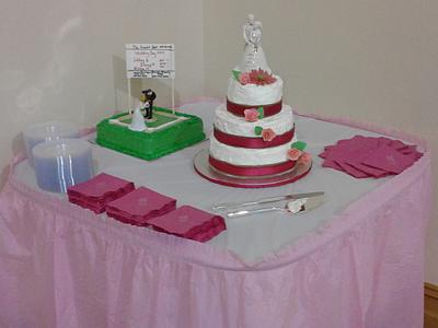 Wedding cake and Groom's cake - Cake by m1bame