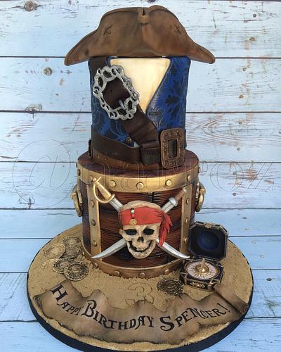 Captain Jack's sweet treasure  - Cake by Natasha Rice Cakes 