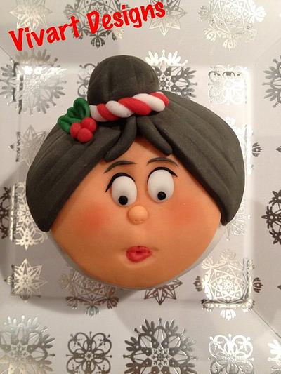 Mrs. Claus Cupcake - Cake by Cleo C.