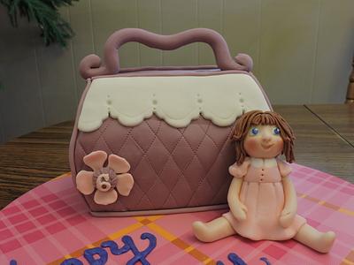Pocketbook and Doll - Cake by Theresa