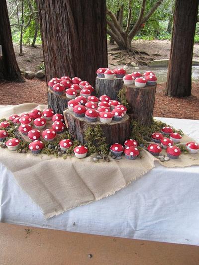 Mushroom Cupcakes - Cake by Meredyth Hite