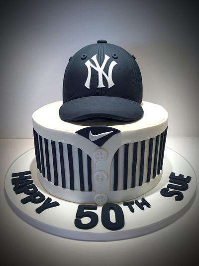 NY Yankees Birthday Cake - Cake by Dani