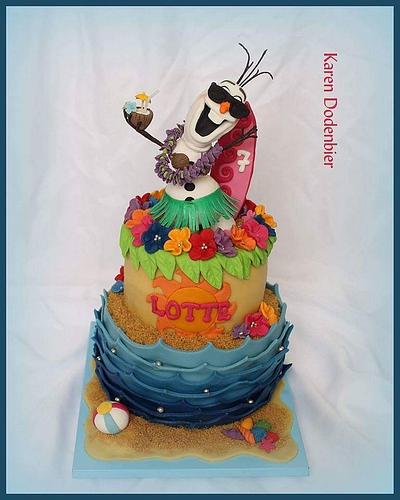 Summery Olaf - Cake by Karen Dodenbier