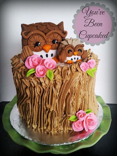 Owl baby shower cake - Cake by You've Been Cupcaked (Sara)