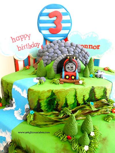 Thomas The Train - Cake by iriene wang