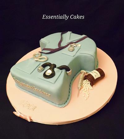 Nurse Graduation - Cake by Essentially Cakes