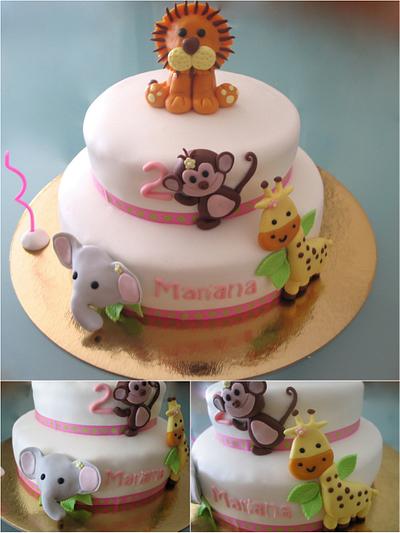 Jungle animals cake - Cake by Sugar feelings