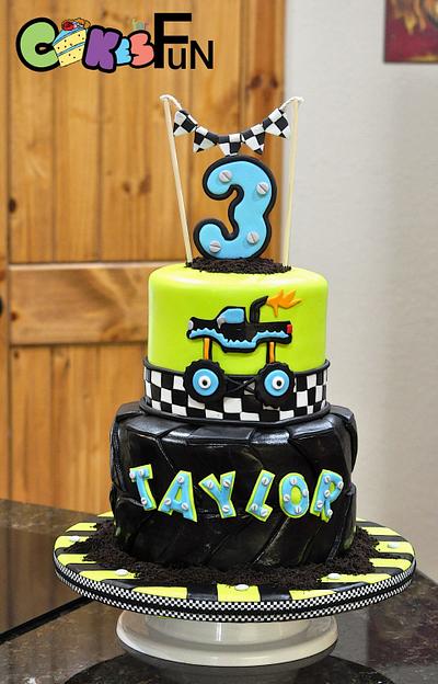 Monster tire and truck - Cake by Cakes For Fun