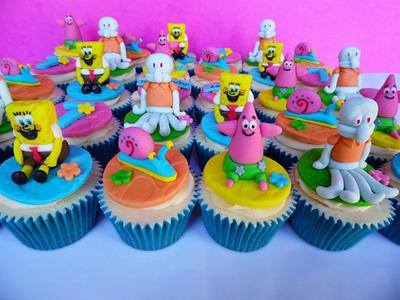 Spongebob cupcakes - Cake by Vanilla Iced 