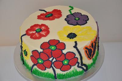 Flowers - Cake by Agnieszka