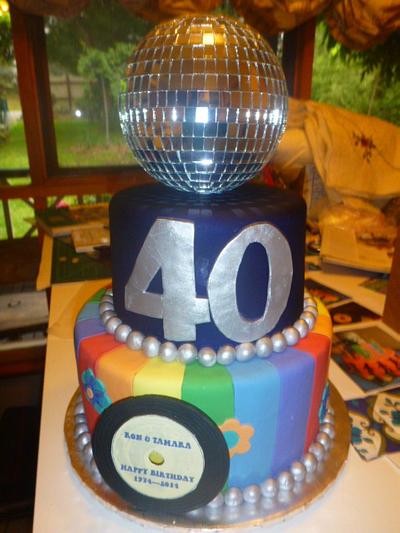 70's rainbow color cake - Cake by sharonsalsbury
