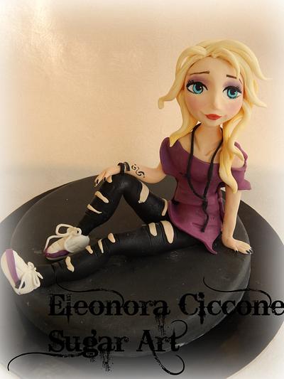The modern version of Elsa!!! - Cake by Eleonora Ciccone