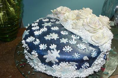 snow rose's  - Cake by gail
