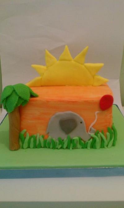 Square elephant cake - Cake by Treat Sensation