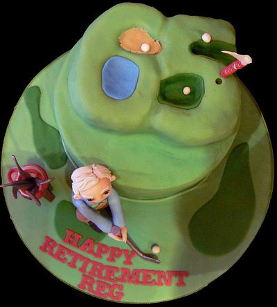 Golf theme cake - Cake by vanillasugar