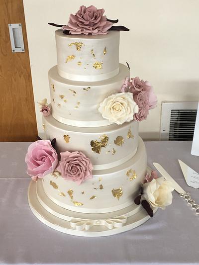 Floral wedding - Cake by Onceuponacupcake