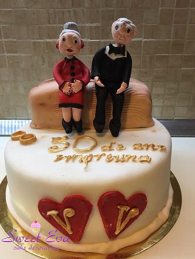 Birthday fifty years of marriage - Cake by ana ioan